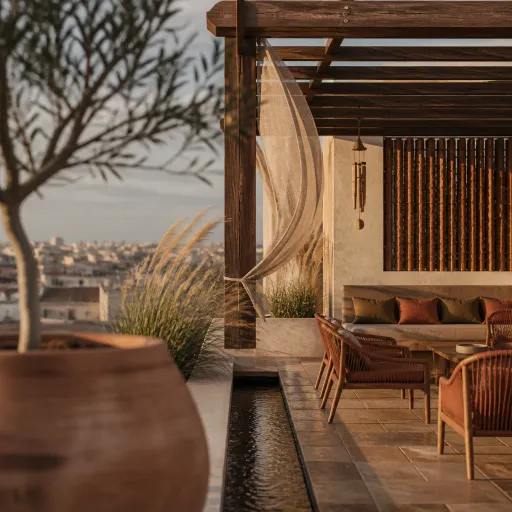 Wind, light, sound: how design choices shape the rooftop's mood